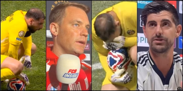 Cruce de versiones tras la lesión de Musiala: Neuer cuestiona a Donnarumma y Courtois lo defiende