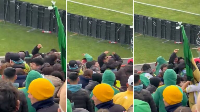 (VIDEO) Brutal pelea a cuchillazos en un partido del fútbol argentino