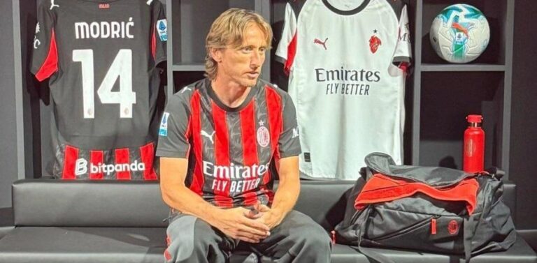 Modric ya ejerce de líder en el Milan: “No podemos ser unos mediocres”