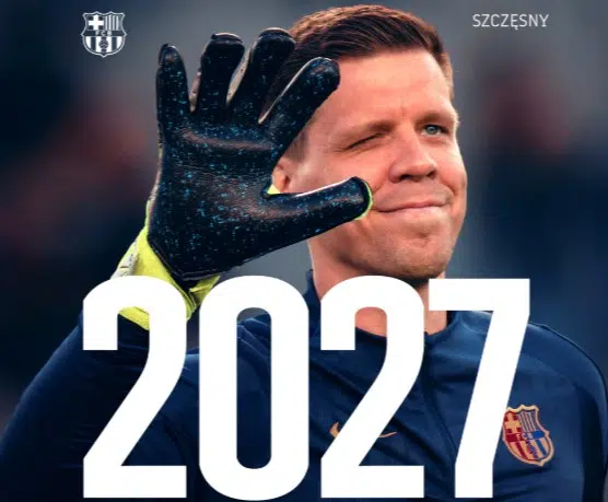 OFICIAL: Szczęsny renueva con el FC Barcelona hasta 2027