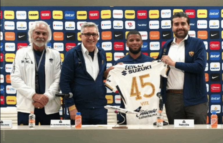 ¡Ya es oficial! Pedro Vite es nuevo jugador de Pumas de México