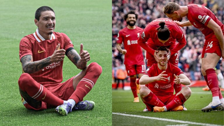 (VIDEO) El gran gesto de Darwin Núñez: anotó con el Liverpool e hizo la celebración de Diogo Jota
