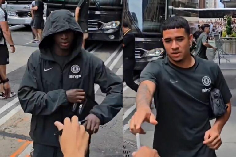 (VIDEO) Moisés Caicedo y Kendry Páez firman autógrafos previo a la final del Mundial de Clubes