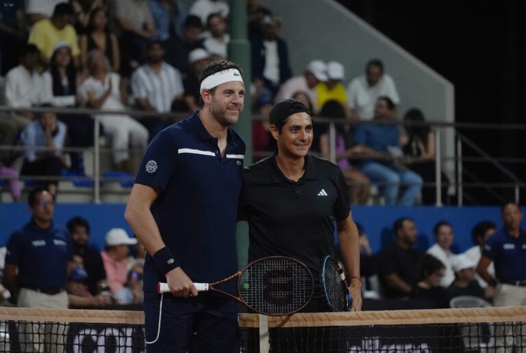 (VIDEO) GRAN DUELO AMISTOSO: ¡Del Potro triunfa en el ‘Duelo de Titanes’ ante Lapentti!
