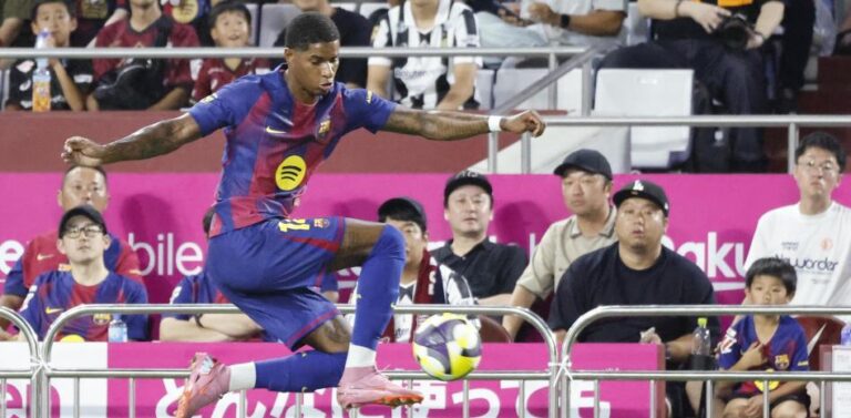 (VIDEO) ¡Rashford ya gritó su primer gol con el Barcelona!