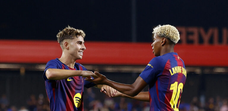 (VIDEO) El Barça sale, disfruta y golea en el Gamper al Como