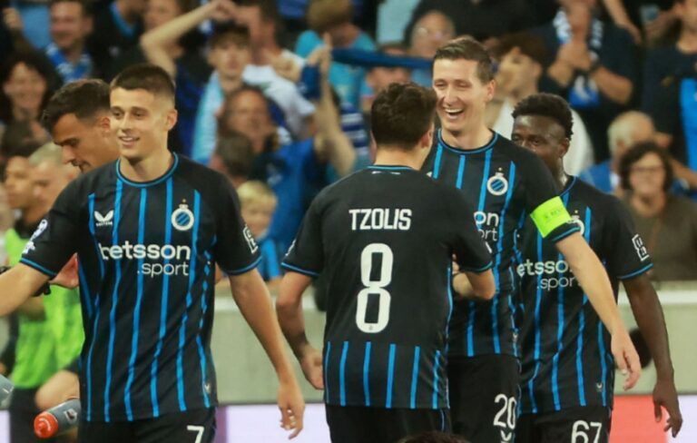 (VIDEO) SIN JOEL ORDÓÑEZ: El Club Brujas goleó y clasificó Fase de Liga de la Champions