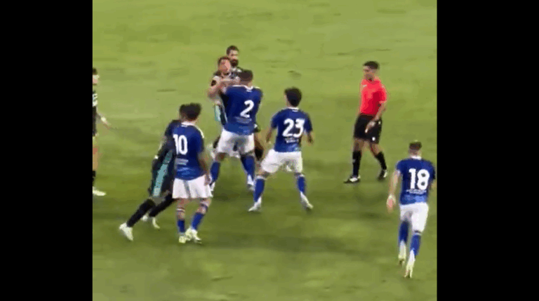 (VIDEO) A los golpes: Pelea durante el amistoso entre Betis y Como