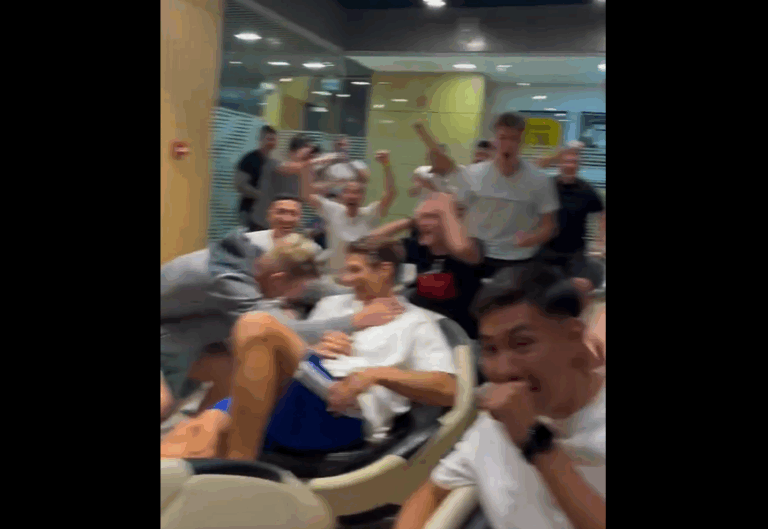 (VIDEO) La reacción de los jugadores del Kairat Almaty tras conocer que enfrentarán al Real Madrid