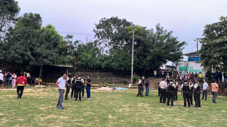 Triple crimen durante campeonato de fútbol en Pasaje: la cancha se tiñó de sangre