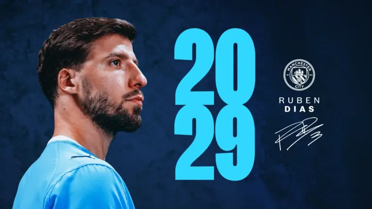 Rúben Dias renueva con el Manchester City hasta 2029