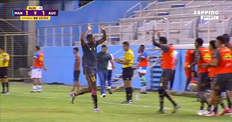 (VIDEO) FESTIVAL DE TARJETAS ROJAS: Aucas rescató el empate en la última jugada Vs. Manta