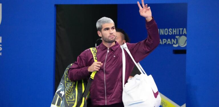 ¡Carlos Alcaraz, baja en el Masters de Shanghai!