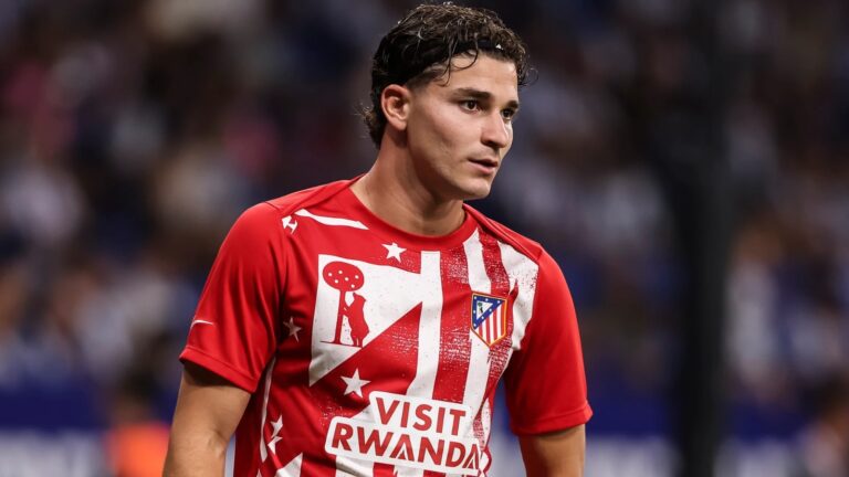 Sufre Atlético de Madrid: Julián Álvarez será baja ante el Liverpool por Champions