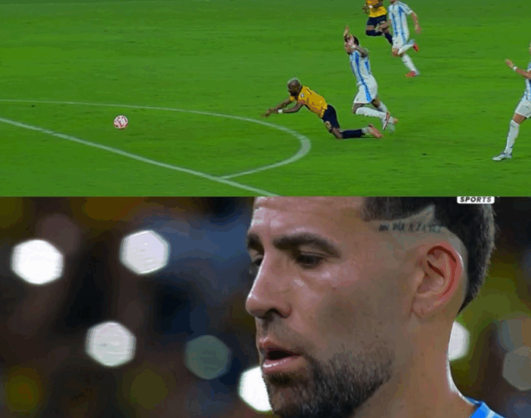 Otamendi terminó expulsado en su último partido de Eliminatorias con Argentina
