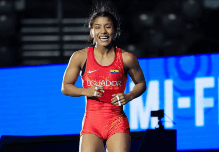 Medalla de plata: ‘La Tigra’ Yépez, subcampeona del mundo de lucha