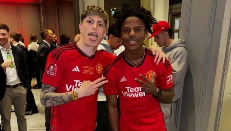 La invitación de un youtuber a los festejos: la polémica que influyó en la salida de Garnacho del United
