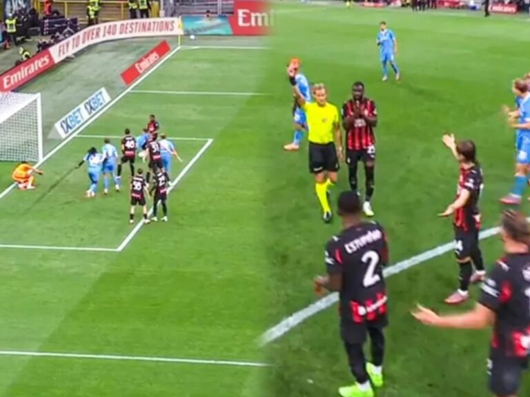 (VIDEO) Pervis Estupiñán fue expulsado en el AC Milan Vs. Napoli