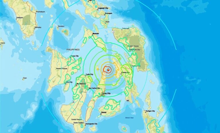 Terremoto de magnitud 6.9 sacudió a Filipinas