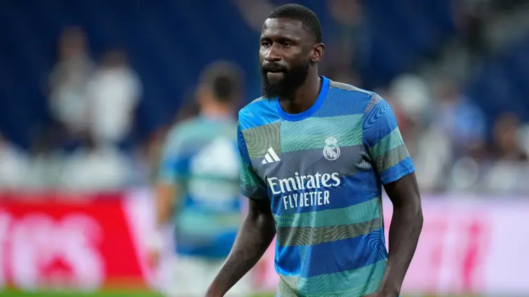 Rüdiger, baja sensible en el Real Madrid por lesión muscular