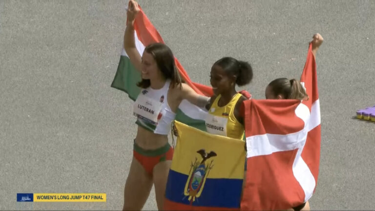 Kiara Rodríguez vuelve a brillar: oro y récord mundial en salto largo en Nueva Delhi