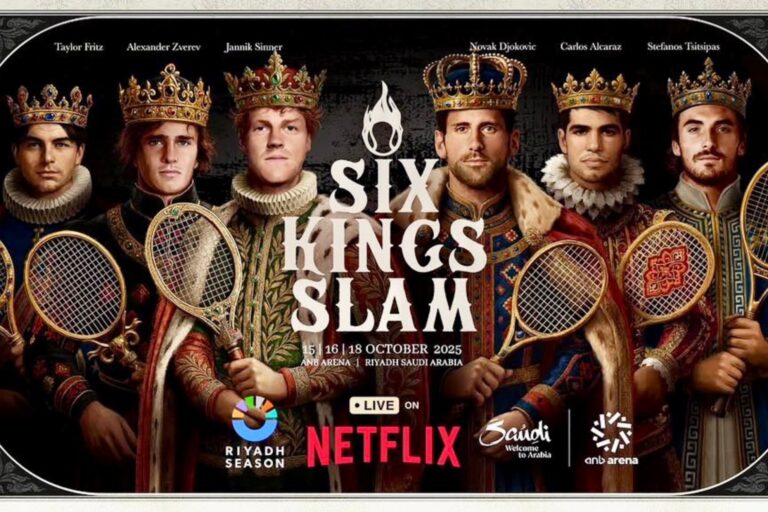 Seis gigantes del tenis se enfrentan en la segunda edición del Six Kings Slam
