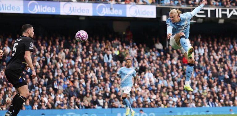 (VIDEO) Doblete de Haaland y victoria del Manchester City en la Premier League
