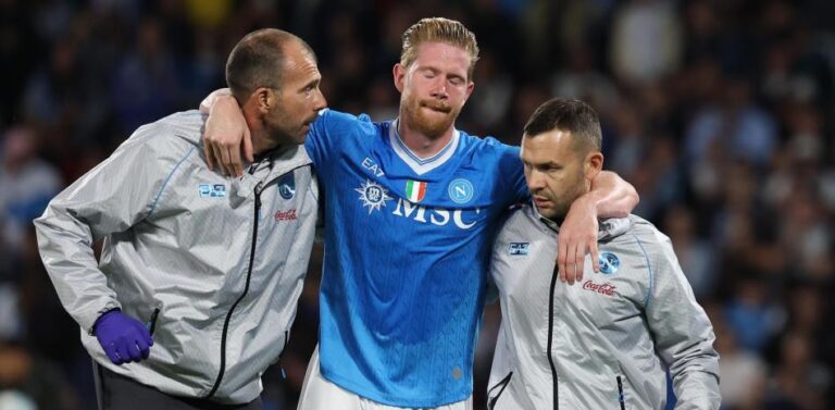 Parte médico de De Bruyne