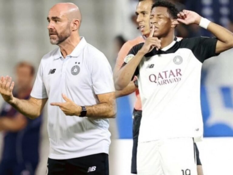 (FOTO) La curiosa reacción de Gonzalo Plata al despido de Félix Sánchez Bas como DT del Al Sadd