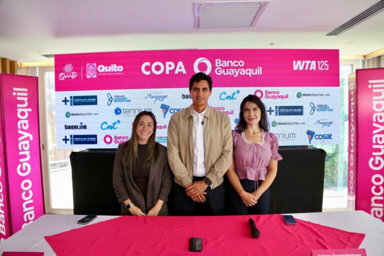 En Quito: Se presentó oficialmente la Copa Banco Guayaquil WTA 125