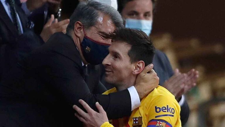 Laporta reaviva la idea de un homenaje a Messi: “Confiamos en hacerle el gran reconocimiento que se merece”