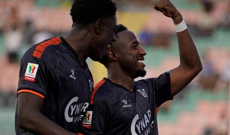 GOL Y ASISTENCIA DE YEBOAH con el Venezia en Italia