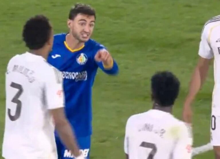 “Por eso todo el mundo te odia”: El tenso cruce entre un jugador del Getafe y Vinicius