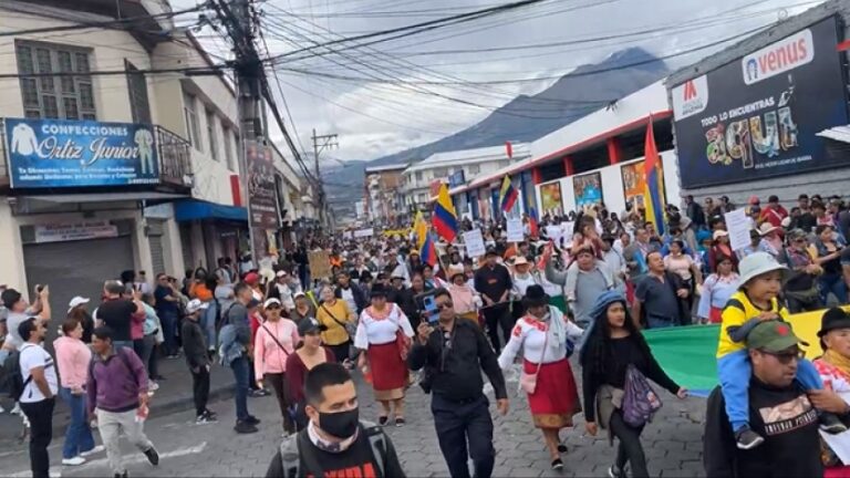 Comunidad indígena de la Sierra norte de Ecuador anuncia tregua temporal en el paro