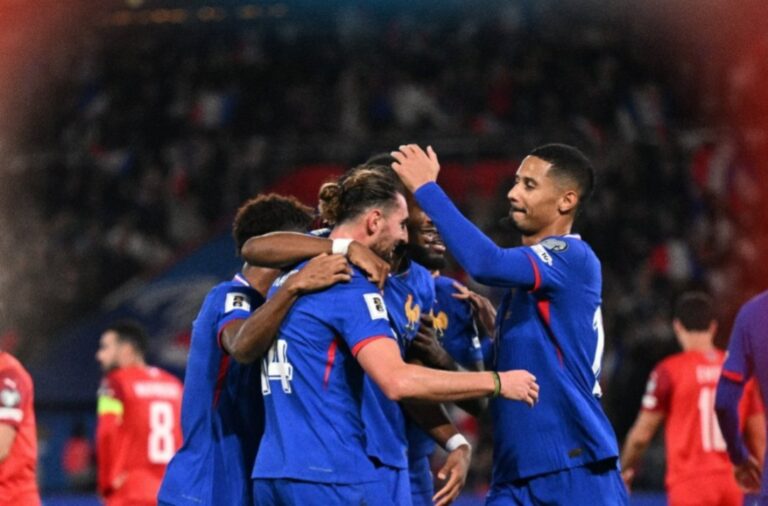 (VIDEO) ACARICIAN LA CLASIFICACIÓN AL MUNDIAL: Francia goleó Azerbaiyán sin mucho esfuerzo