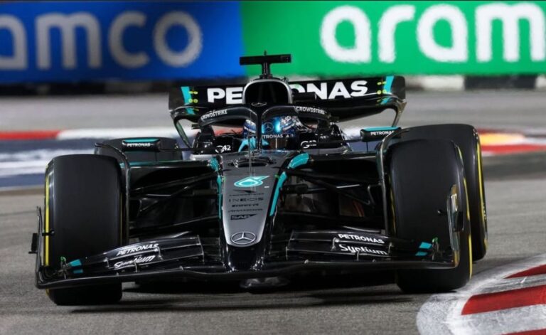 Gran victoria de  Russell en el GP de Singapur 2025