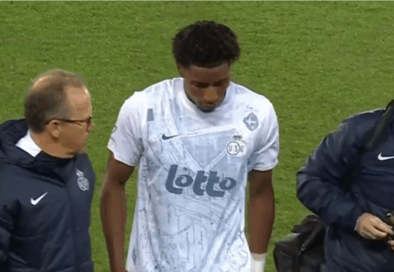 Kevin Rodríguez salió lesionado en la derrota del Union Saint-Gilloise