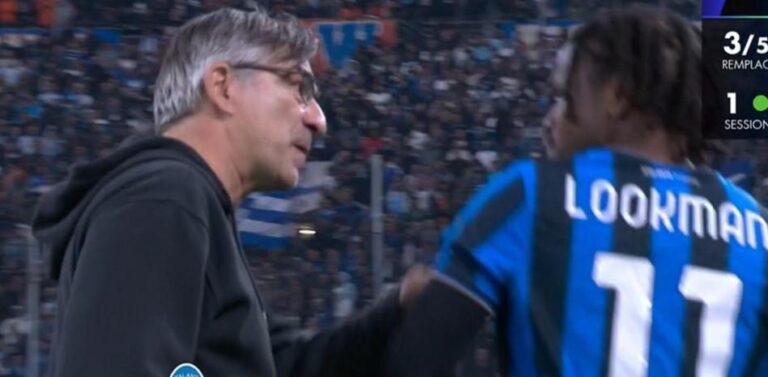 Lío en el Atalanta: ¡Lookman encaró a su entrenador y casi pelean!