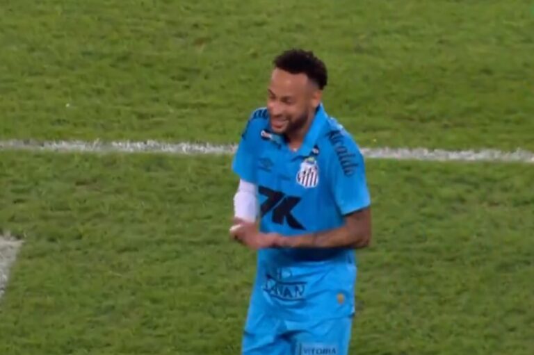 (VIDEO) Y SANTOS EN LA ZONA DE DESCENSO: La reacción de Neymar al ser sustituido ante Flamengo