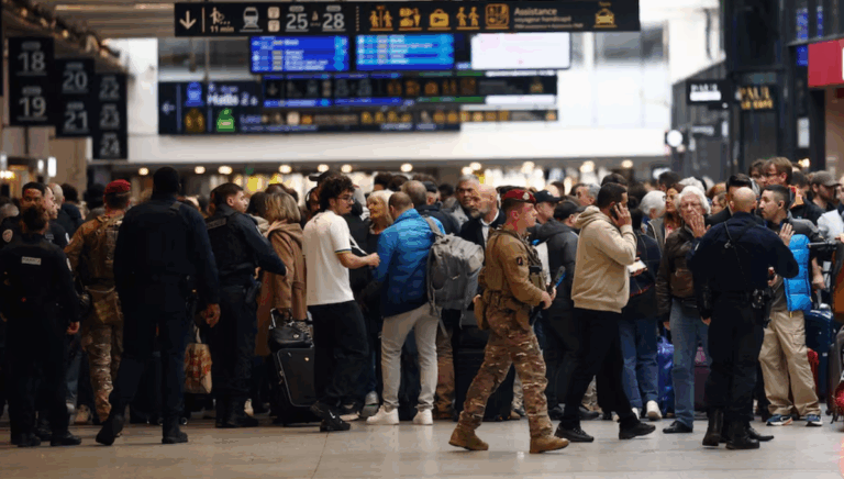 Policía francesa neutralizó a un hombre armado con un cuchillo en estación de metro en París