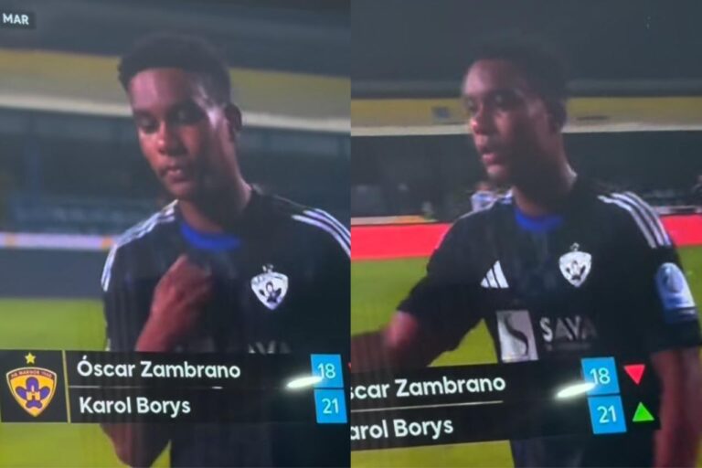 LUEGO DE 1 AÑO: Óscar Zambrano regresó a las canchas y debutó con el Maribor en Eslovenia