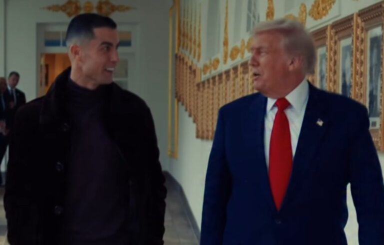 (VIDEO) Se publican las imágenes de CR7 junto a Donald Trump
