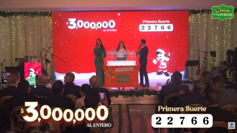 Número ganador de los $3 millones: 22766 se lleva el premio mayor de la Lotería de Navidad