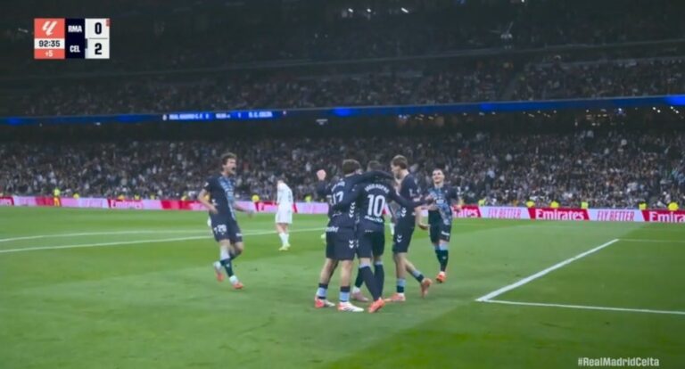 (VIDEO) DURA DERROTA EN CASA: El Real Madrid perdió ante el Celta de Vigo