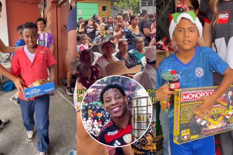 (VIDEO) Gonzalo Plata no olvida sus raíces: regaló juguetes y canastas a familias por Navidad