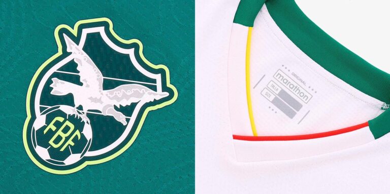 (FOTOS) Marathon presentó las nuevas camisetas de Bolivia para el repechaje al Mundial 2026