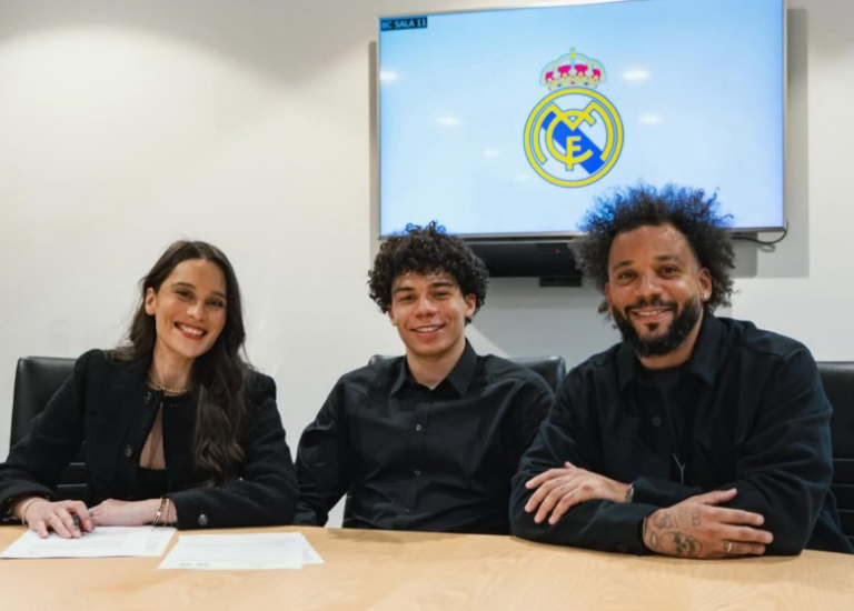 Enzo Alves, hijo de Marcelo, firma su primer contrato profesional con el Real Madrid