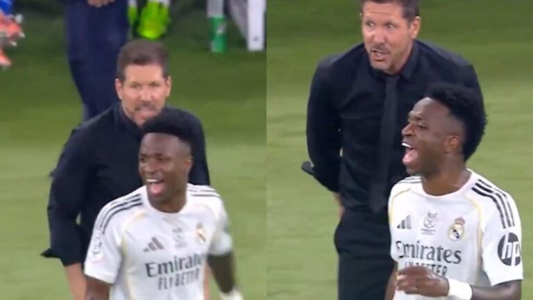 Simeone se disculpa con Vinicius y Florentino Pérez