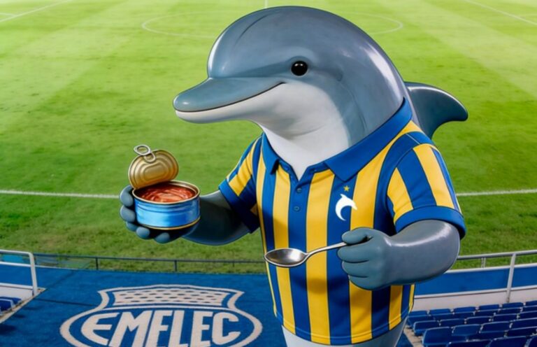 La curiosa publicación de Delfín tras empatar ante Emelec en el Estadio Capwell