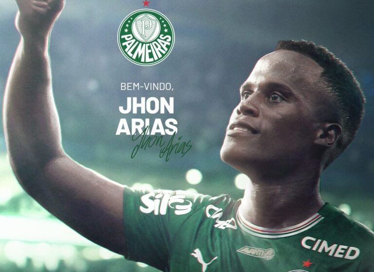 Jhon Arias vuelve a Brasil: Palmerias anuncia el fichaje del colombiano